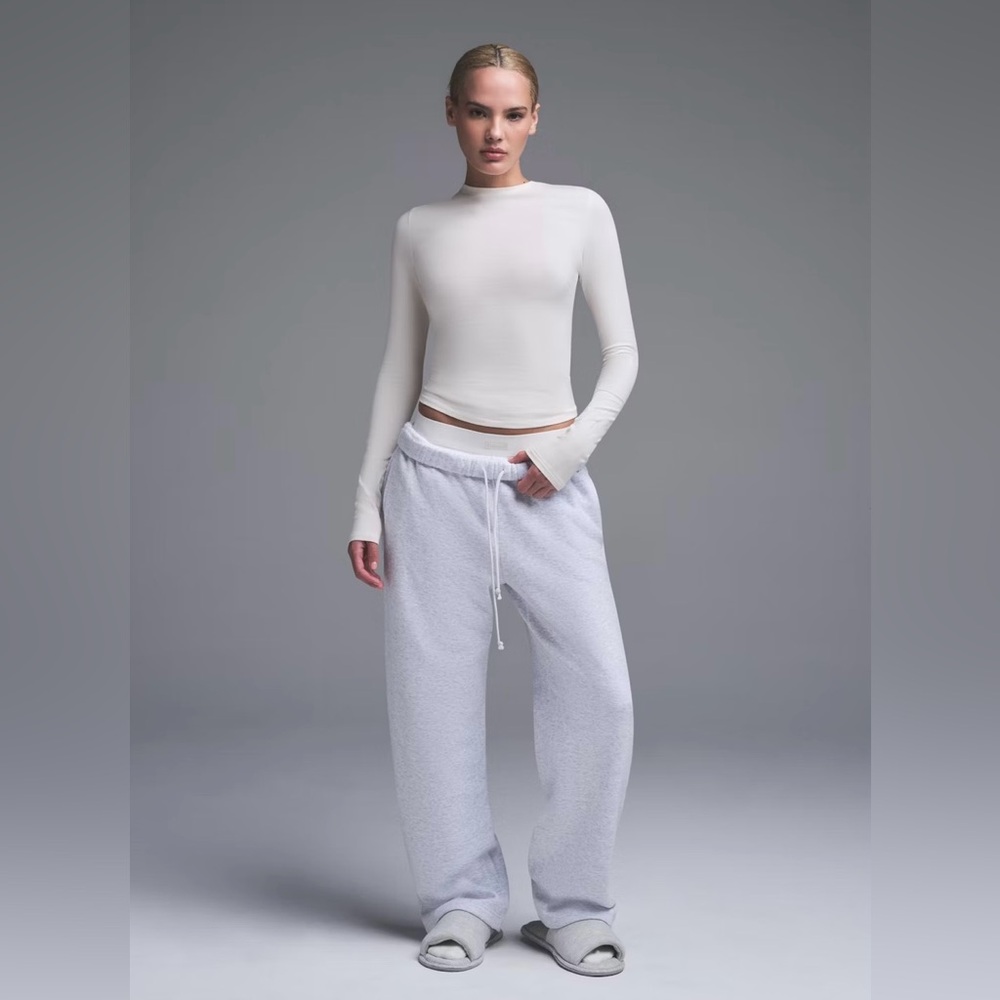 SKIMS Cotton Jersey Long Sleeve T-Shirt